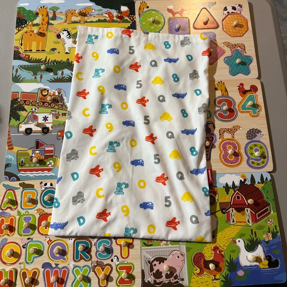 Colorful Animal and Number Puzzle Set for Kids - Picture 2 of 2